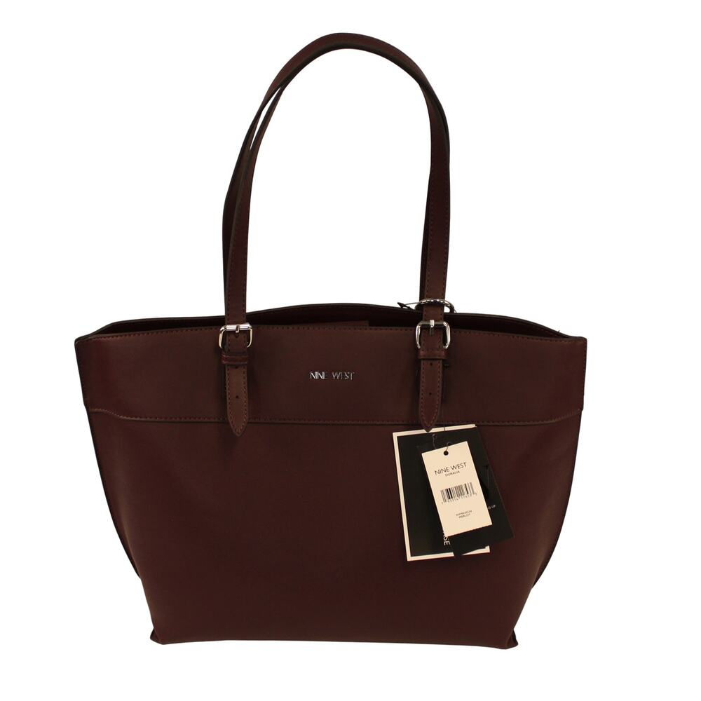 Nine West Tote Bag Handbag Merlot with Card Case  NWT